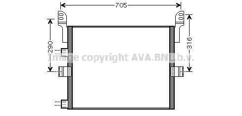 AVA QUALITY COOLING Конденсатор, кондиционер RE5054